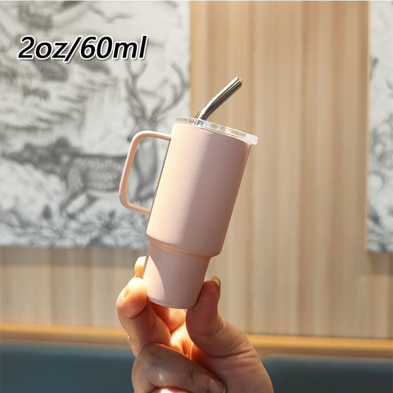 Women's practical drinking glass with metal straw Kalsten