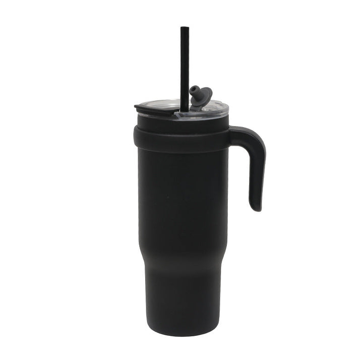 Women's Insulated To-Go Cup with Ergonomic Handle and Flexible Straw Kalsten