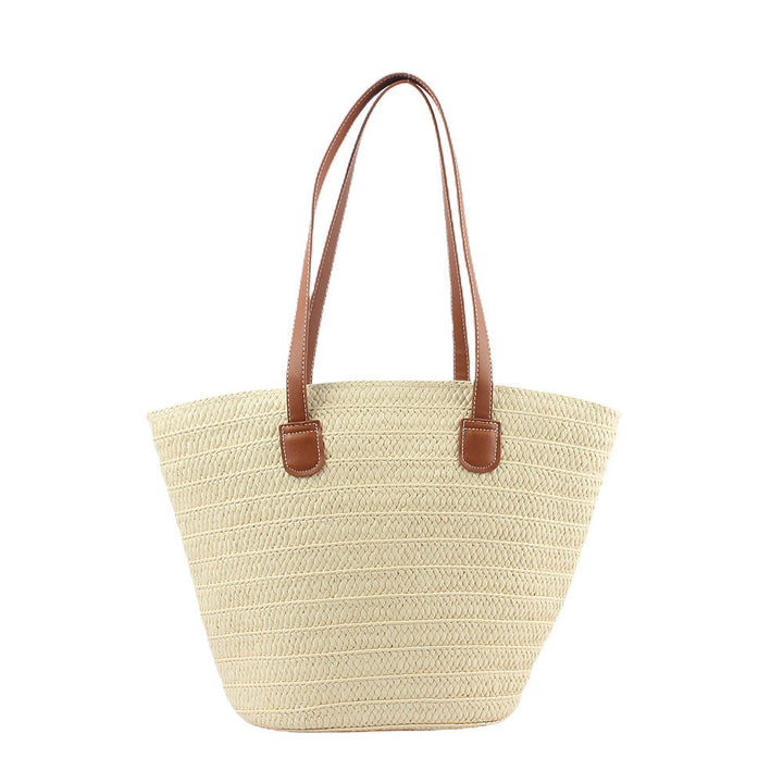 Stylish basket bag with leather handles Kalsten