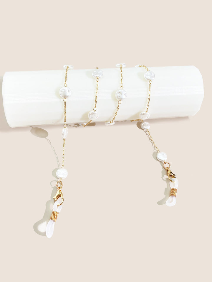 Elegant Pearl-Accented Eyewear Chain Kalsten