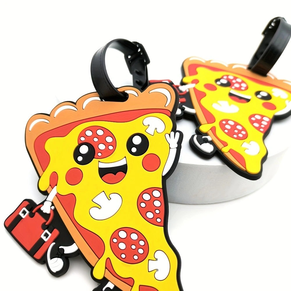 Playful Pizza Slice Luggage Tag Kalsten