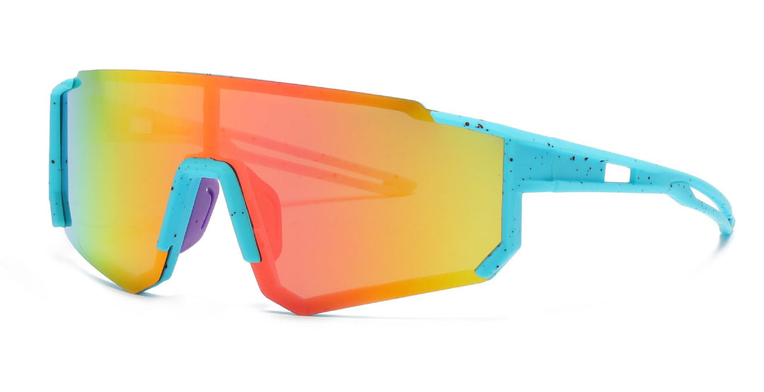 Unisex nan sporty visor sunglasses with polarized shatterproof polycarbonate lenses Kalsten