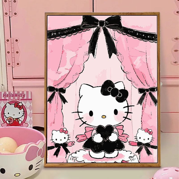 Hello Kitty-Themed Illustration Canvas Art Kalsten