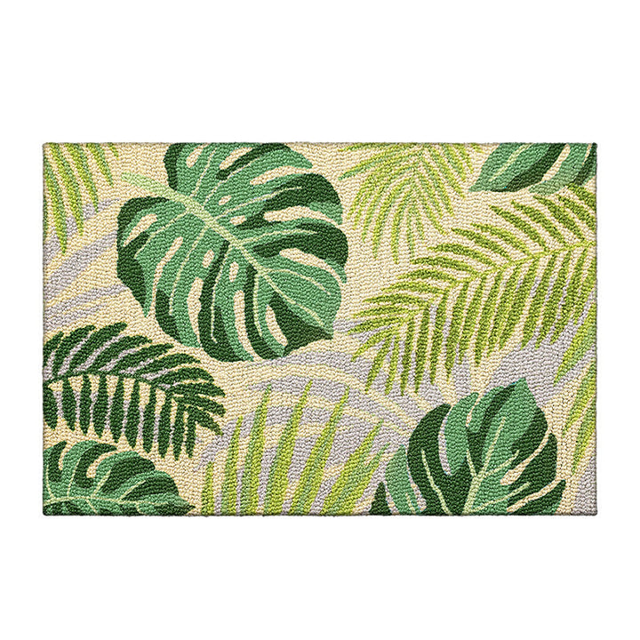 Tropical Leaf Design Welcome Mat Kalsten