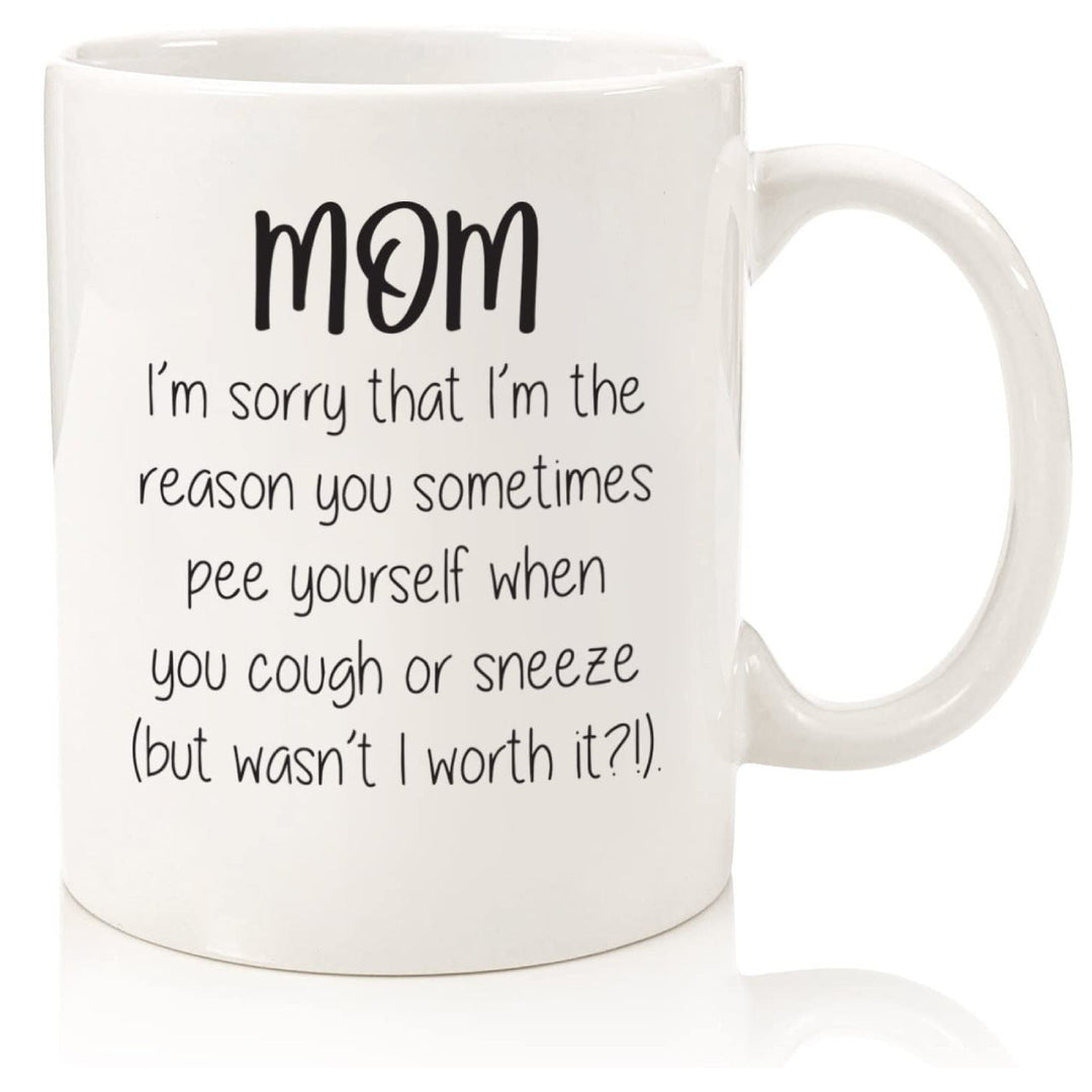 Ceramic Novelty Mother'S Day Coffee Mug With Tall Straight Walls Large C-Handle Sublimation Print