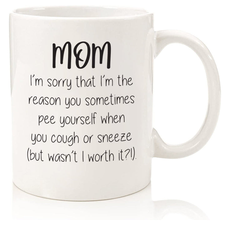 Ceramic Novelty Mother'S Day Coffee Mug With Tall Straight Walls Large C-Handle Sublimation Print