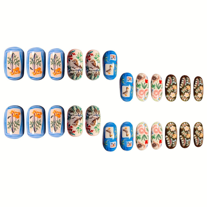 Creative Artistic Press-On Nail Set Kalsten