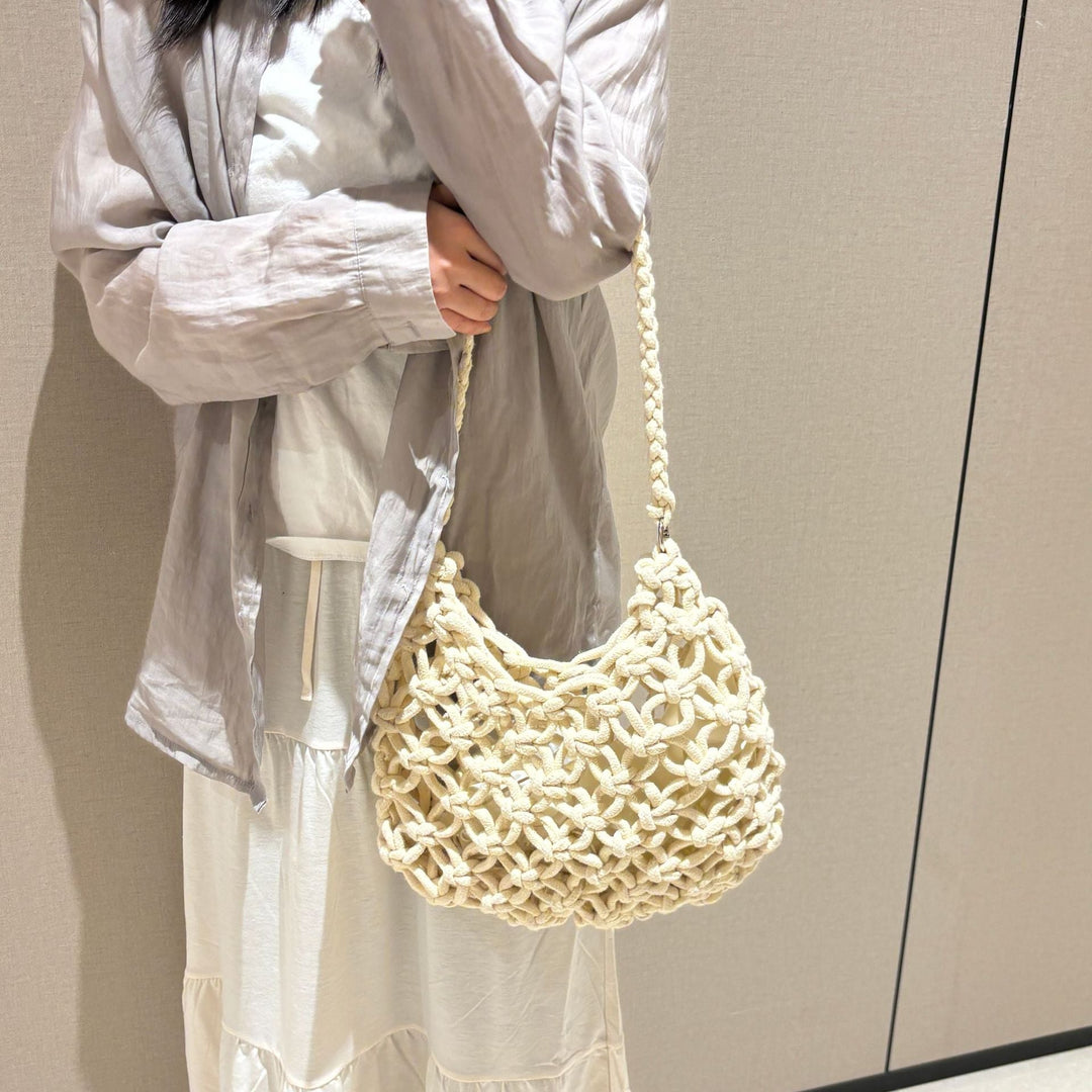 Hand-knotted Woven Shoulder Bag Kalsten
