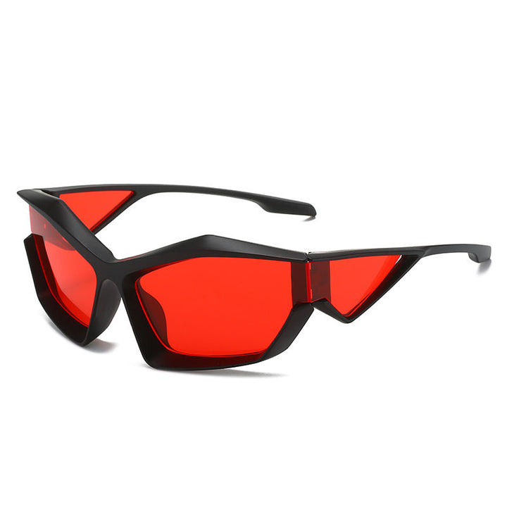 Women's sporty performance sunglasses with modern geometry frame Kalsten
