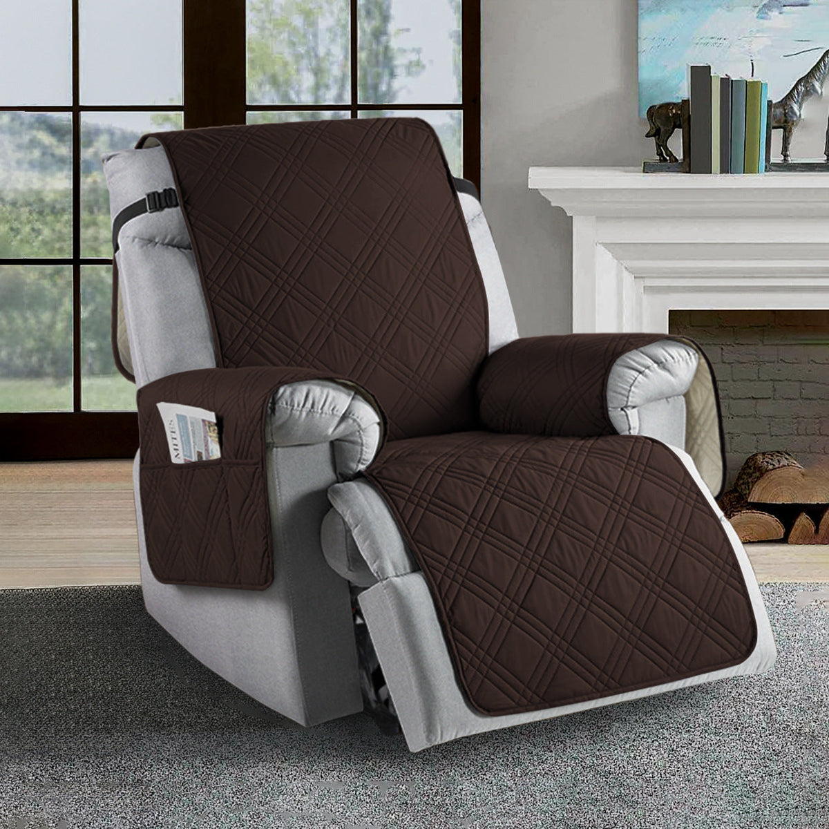 Skanto | Waterproof Recliner Cover | Durable Microfiber, Stain-Resistant & Universal Fit for Home Protection