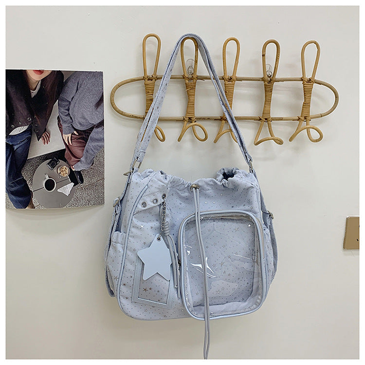 Stylish Multi-Pocket Drawstring Tote Bag Kalsten