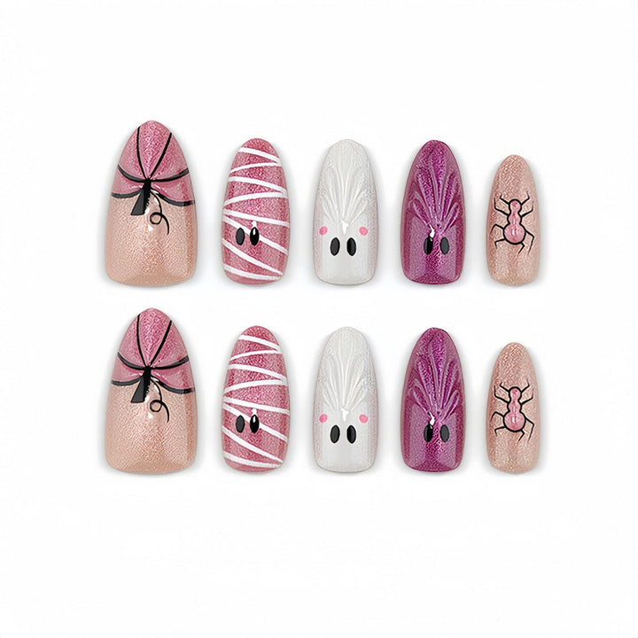 Creative artificial nails with Halloween motifs Kalsten