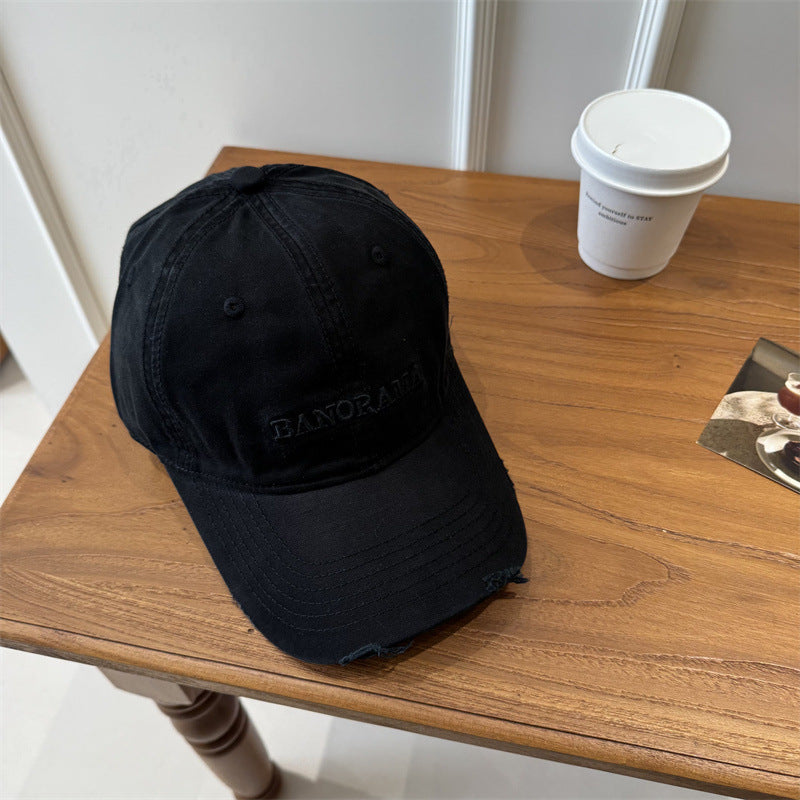 Men's Distressed Fabric Baseball Cap Kalsten