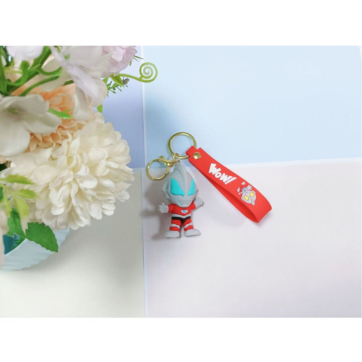 Unisex keychain made of flexible silicone with unique character design Kalsten