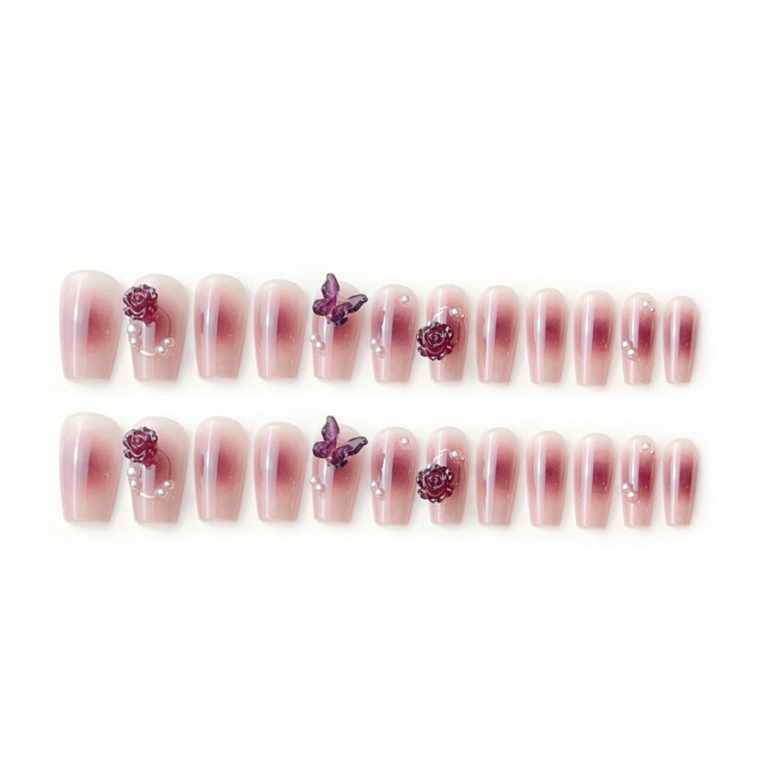 Playful artificial nails with cute animal motifs and floral accents Kalsten