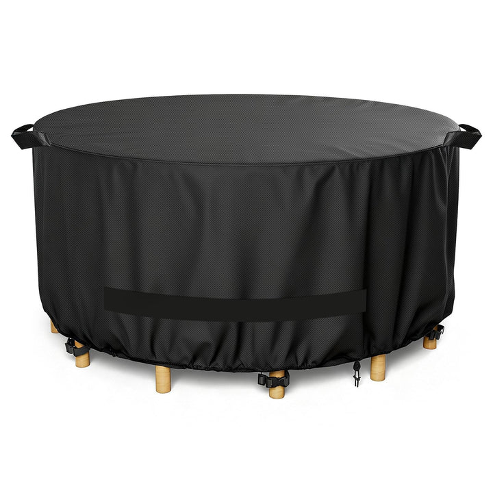 Protective cover for round garden tables with breathable material Kalsten