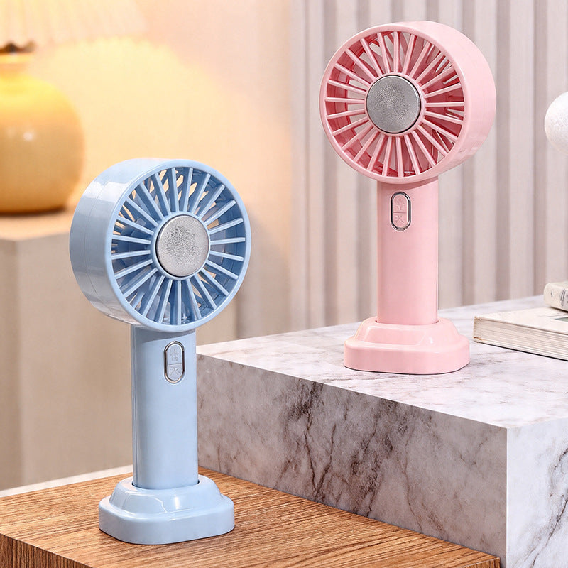 Women's Portable Mini Fan with Mist Function and Flexible Tilt Kalsten