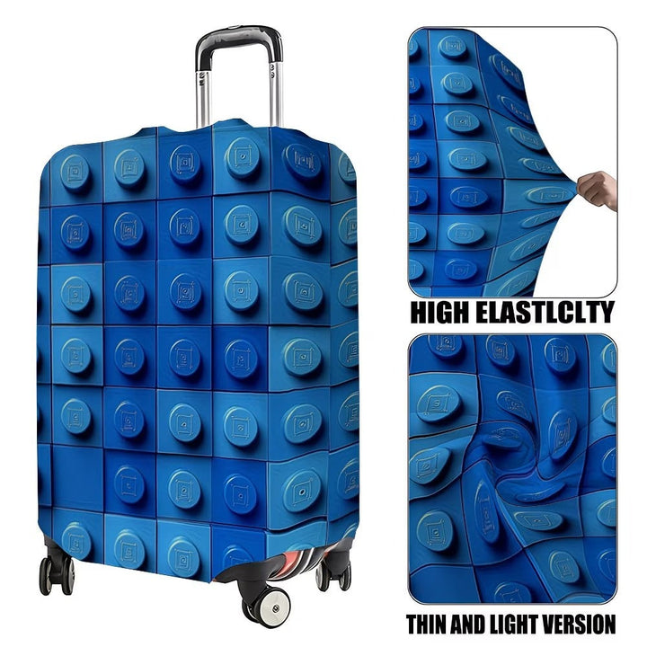 Unisex non-elastic suitcase cover with three-dimensional nub structure and non-slip inner fastening Kalsten