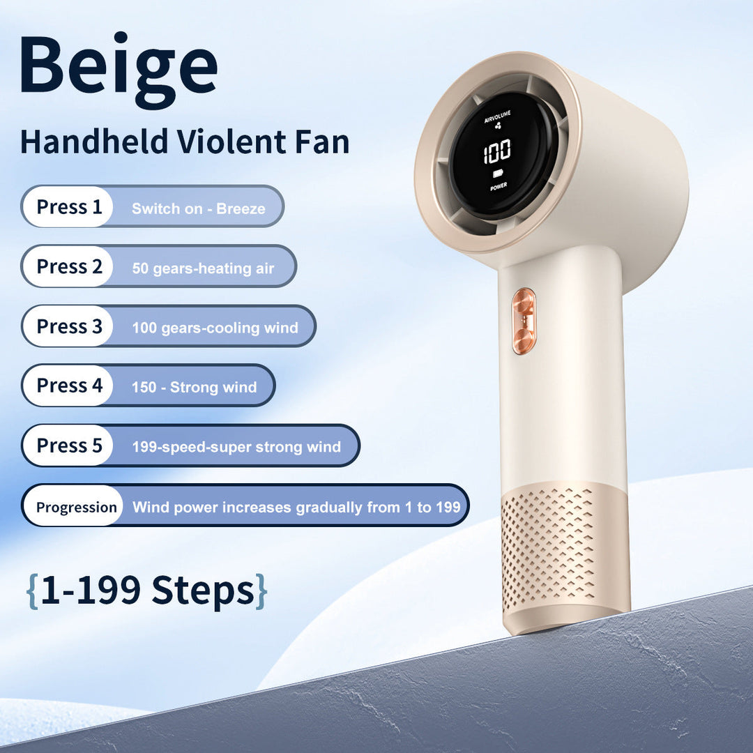 Unisex Smart Touchscreen Handheld Wind Control Fan Kalsten