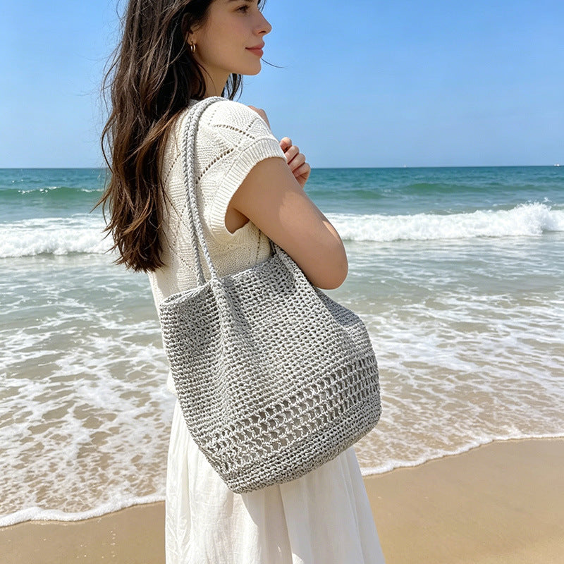 Lightweight and Breathable Macrame Tote Bag Kalsten
