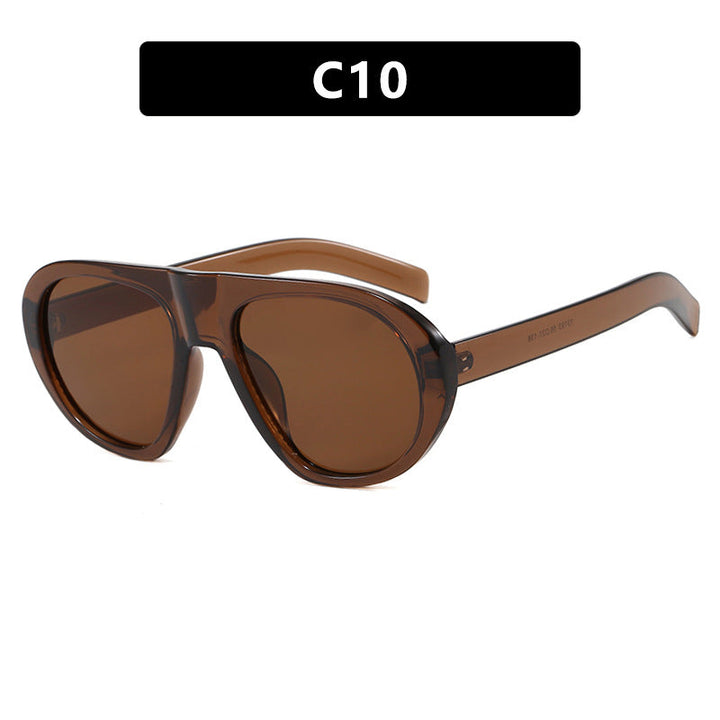 Women striking sunglasses with futuristic frame and sturdy design Kalsten