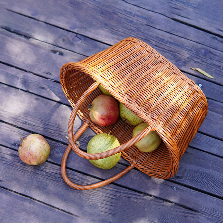 Women's Handwoven Basket with Practical Carry Handles Kalsten