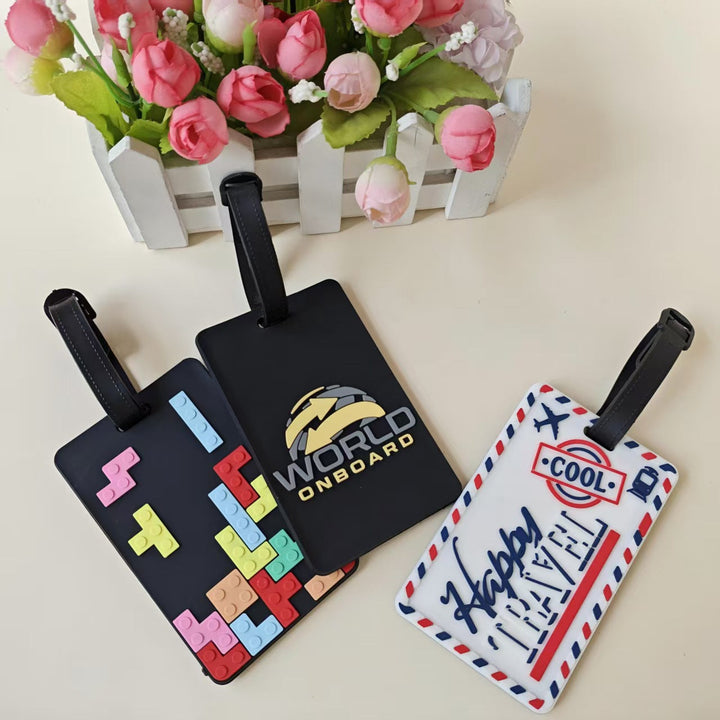 Unisex Retro Puzzle-Themed Luggage Tag Kalsten