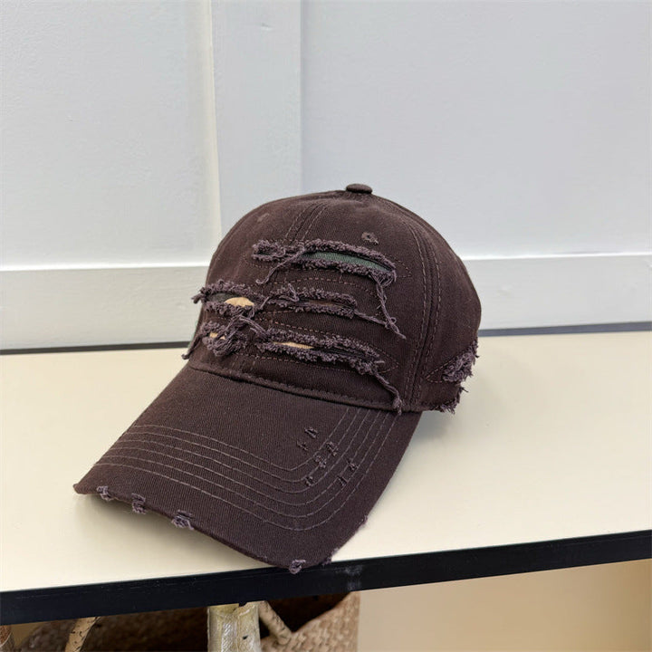 Men's Distressed Denim Baseball Cap Kalsten