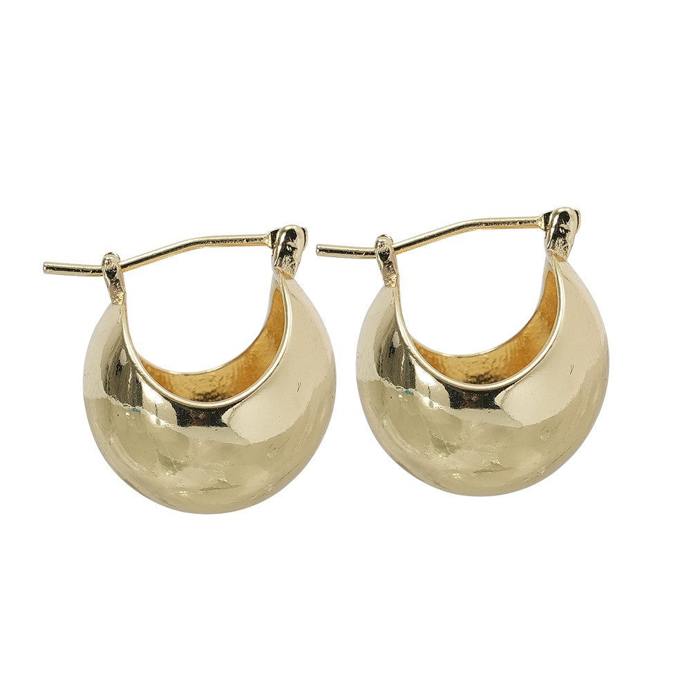 Sleek Curved Huggie Earrings Kalsten