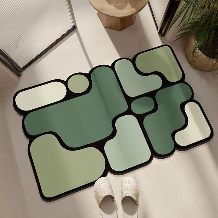 Decorative Abstract Design Area Mat Kalsten