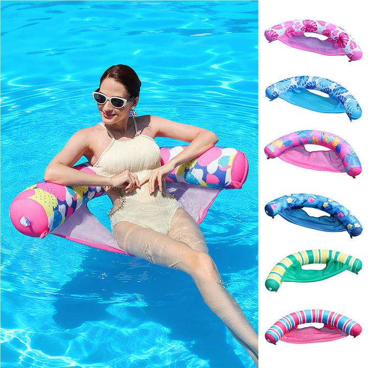 Women Inflatable Swim Lounge with Mesh Support Kalsten