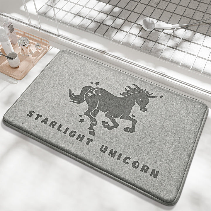 Whale-Themed Memory Foam Bath Mat