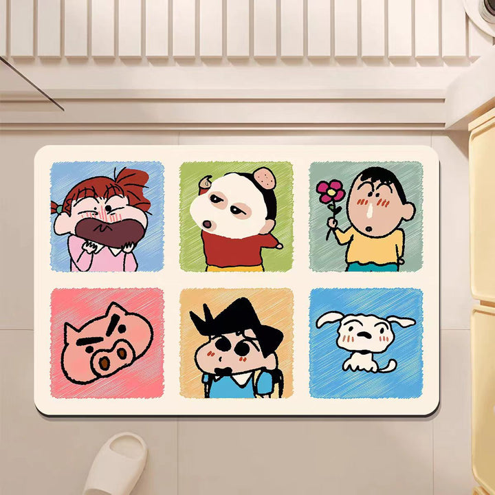 Cartoon-Themed Bath Mat