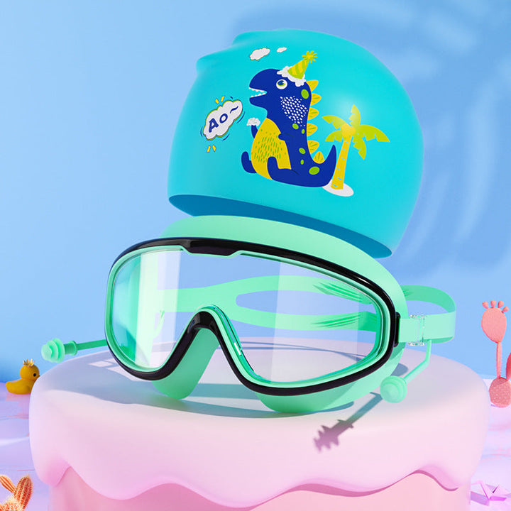 Kids Unicorn-Themed Swim Mask and Cap Set Kalsten
