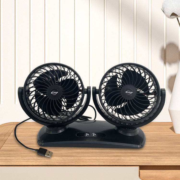 Dual-Head Portable Car Ventilation Fan Kalsten