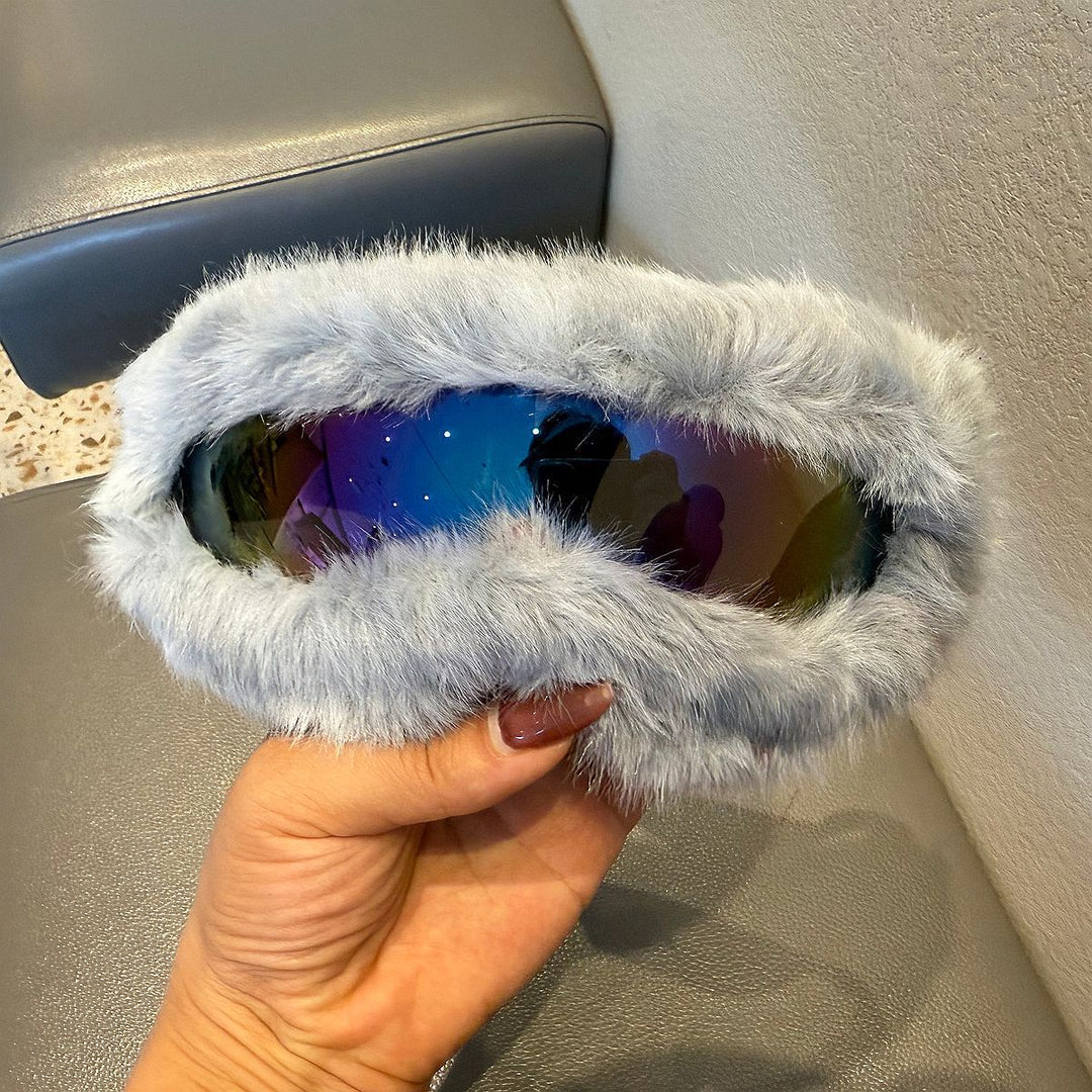 Women's sporty ski goggles with luxurious plush edge Kalsten