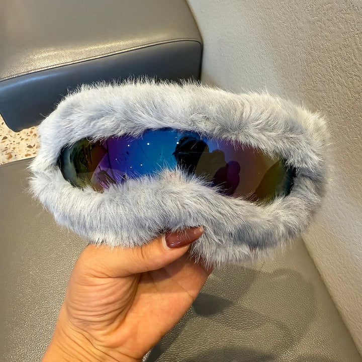 Women's sporty ski goggles with luxurious plush edge Kalsten
