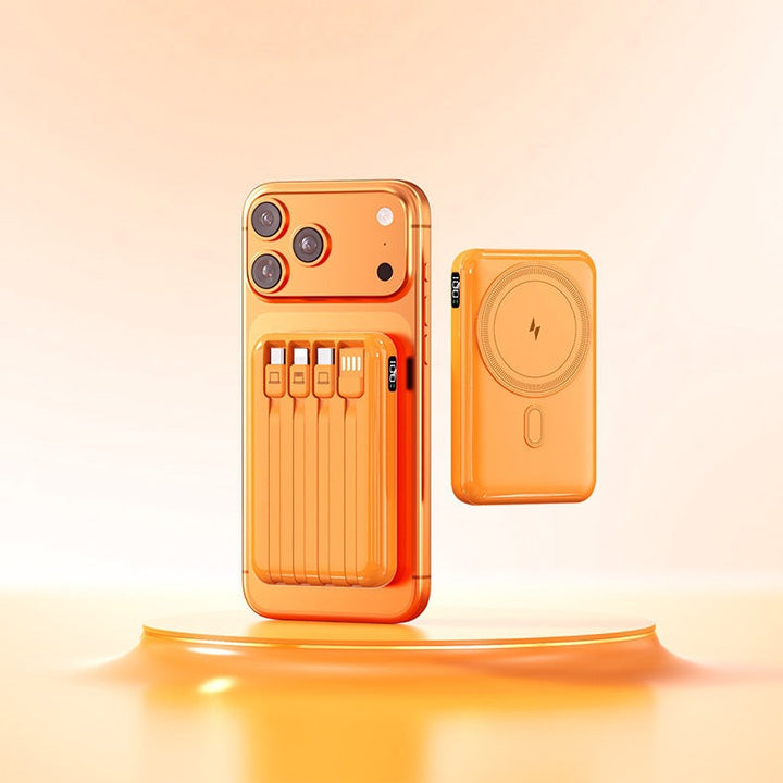 Power bank with integrated charging cable and stylish design Kalsten