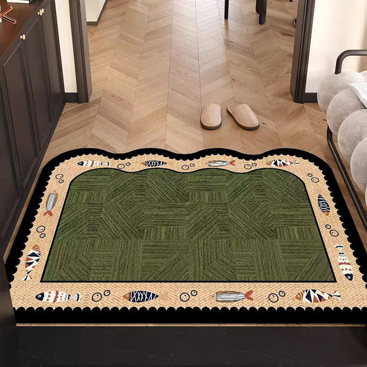 Fish-Themed Decorative Area Mat