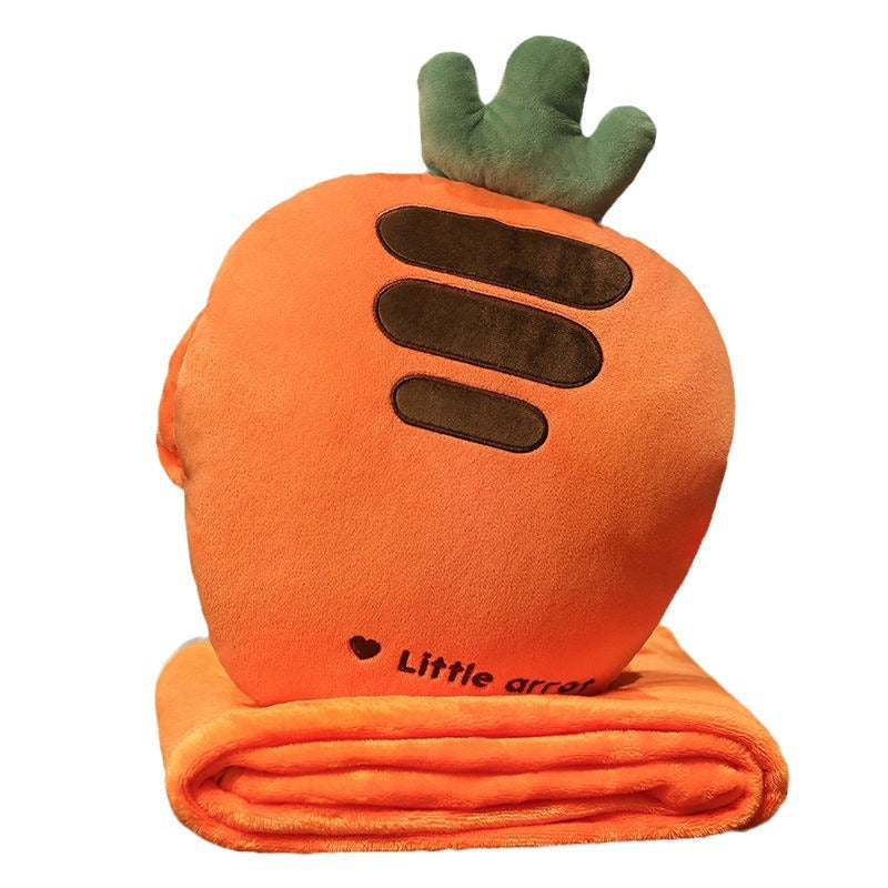 Plush carrot cushion and blanket set Kalsten