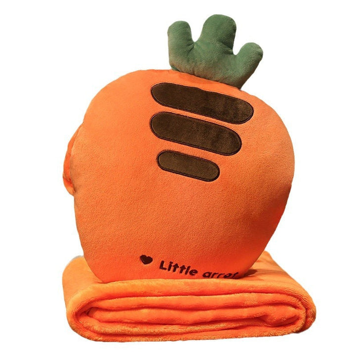 Plush carrot cushion and blanket set Kalsten