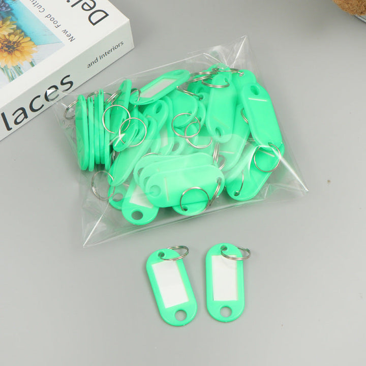 Unisex label tags with key ring and writable field Kalsten