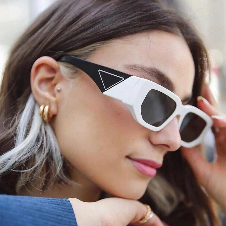Women's Fashion Rectangle Sunglasses with Elegant Accents Kalsten