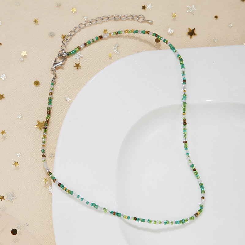 Handcrafted Beaded Choker Necklace Kalsten