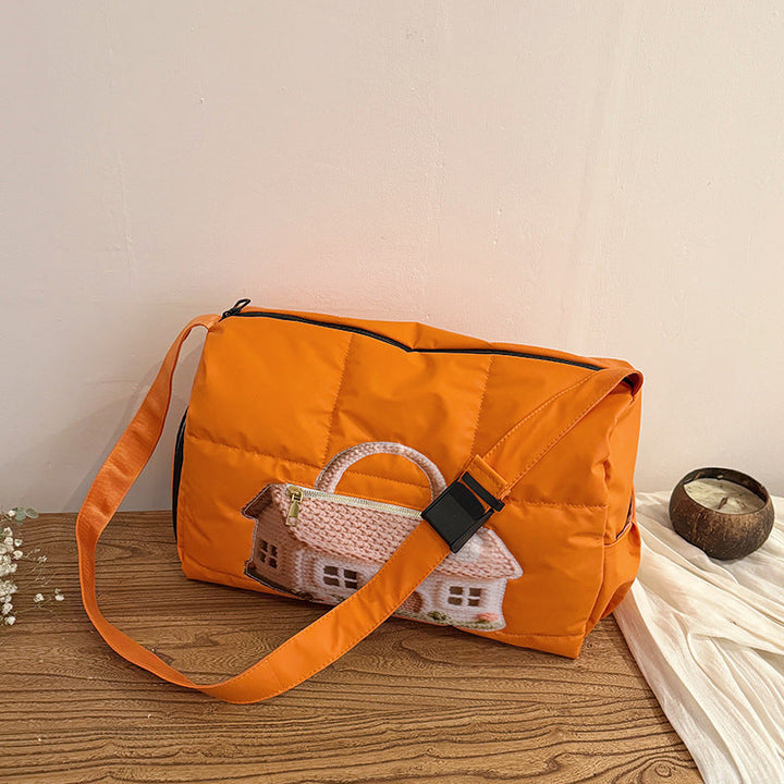 Fashionable Shoulder Bag with Unique Design and Practical Compartments Kalsten