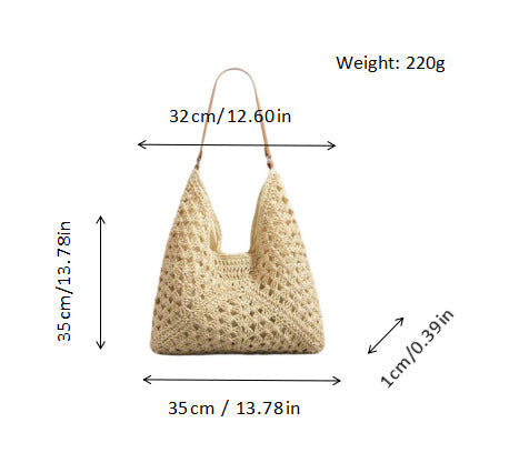 Hand-knotted shoulder bag Kalsten