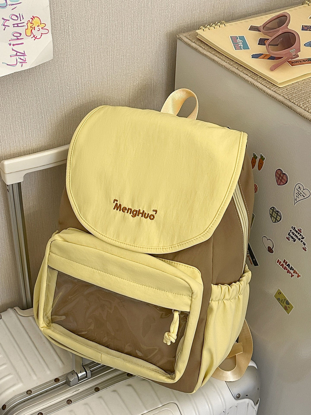 Multi-Functional Transparent Pocket School Backpack