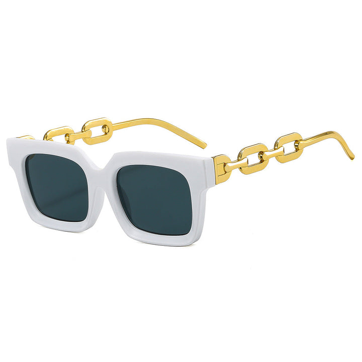 Women’s fashionable square sunglasses with luxurious chain details Kalsten