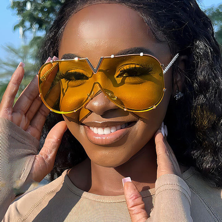 Women oversized safety glasses in modern design Kalsten