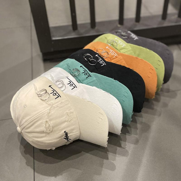 Men's Distressed Denim Cap Kalsten